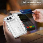 Magnetic Hinge Shockproof Phone Case with Card Slort, For iPhone Duo