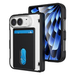 Magnetic Hinge Shockproof Phone Case with Card Slort, For iPhone Duo