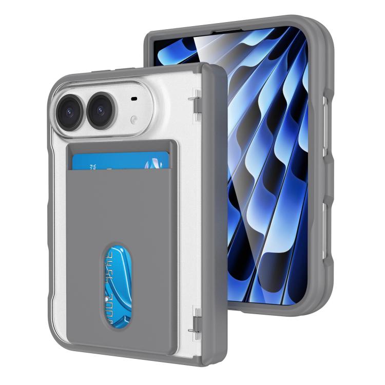 Magnetic Hinge Shockproof Phone Case with Card Slort, For iPhone Duo