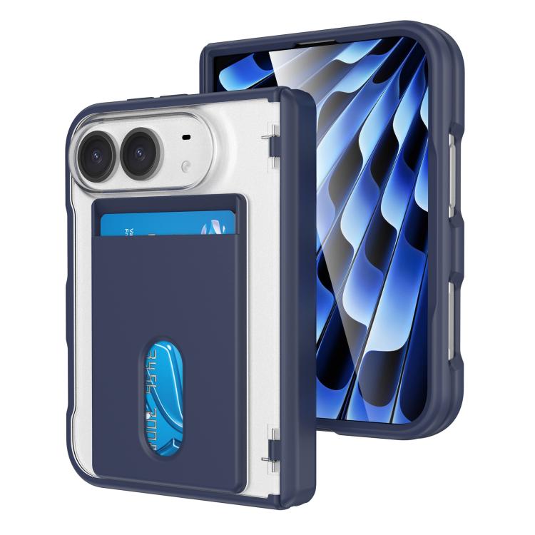 Magnetic Hinge Shockproof Phone Case with Card Slort, For iPhone Duo
