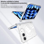 Hinge Magnetic Ring Integrated Film Phone Case, For iPhone Duo