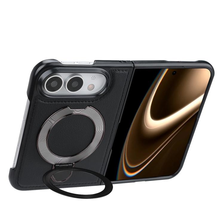 F12 360 Rotation Magnetic Holder PU Phone Case, For iPhone Duo