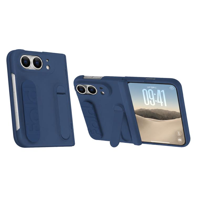 Jinghong Foldable Holder Hinge Shockproof Phone Case with Pen, For iPhone Duo