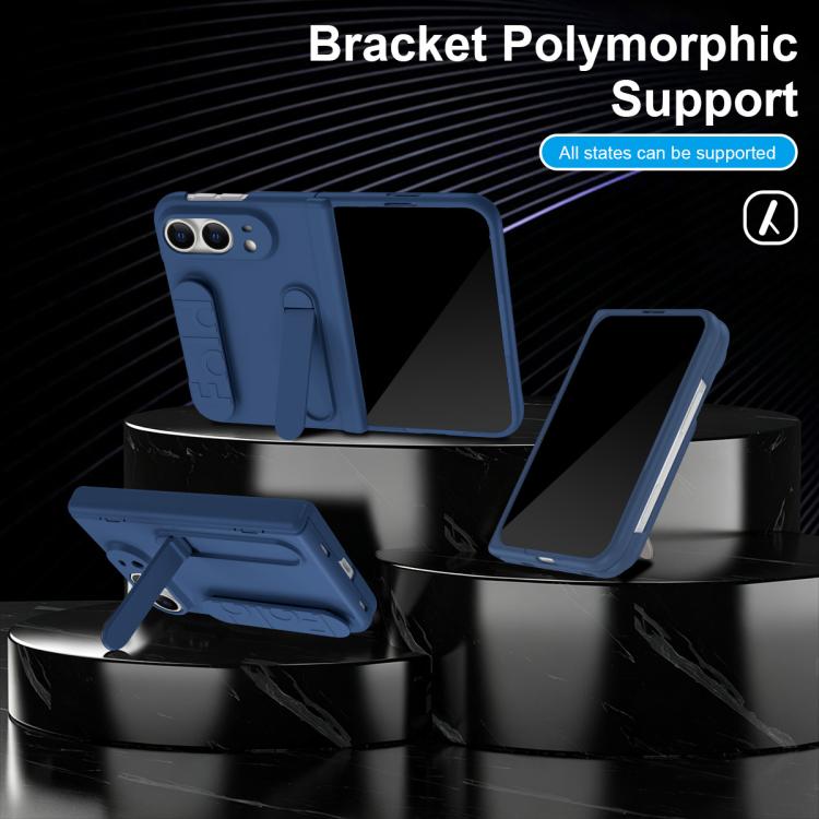 Jinghong Foldable Holder Hinge Shockproof Phone Case with Pen, For iPhone Duo
