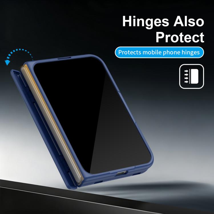 Jinghong Foldable Holder Hinge Shockproof Phone Case with Pen, For iPhone Duo