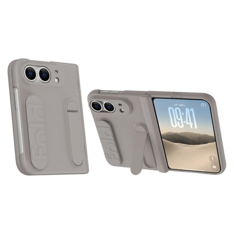 Jinghong Foldable Holder Hinge Shockproof Phone Case with Pen, For iPhone Duo