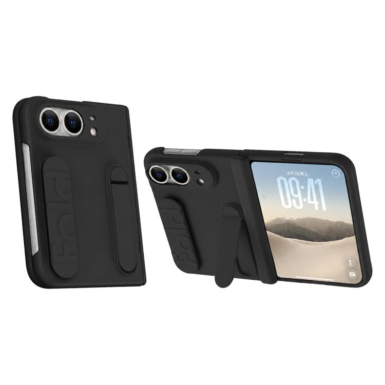 Jinghong Foldable Holder Hinge Shockproof Phone Case with Pen, For iPhone Duo