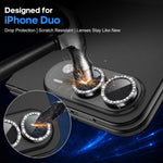 XDcase AF + AR Hawkeye Bling Camera Lens Protector, For iPhone Duo