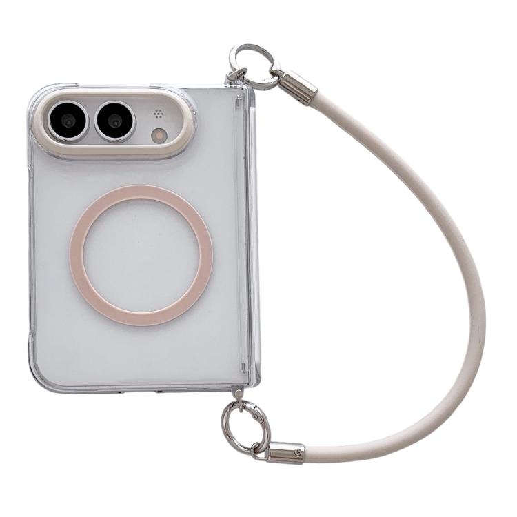 Side Buckle Hinge Magnetic Phone Case with Strap, For iPhone Duo