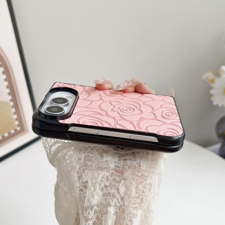 Impression Camellia Pattern Protective Phone Case, For iPhone Duo