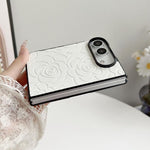 Impression Camellia Pattern Protective Phone Case, For iPhone Duo
