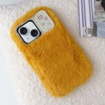 Plush Soft-Touch Camshield Phone Case with Holder, For iPhone 15