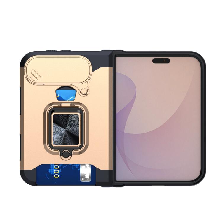 Camera Shield Card Slot PC+TPU Phone Case, For iPhone Duo