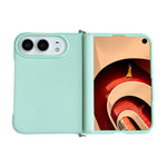 Side Clamp Magnetic Axis Solid Color Leather Texture Phone Case, For iPhone Duo