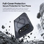 Spring Hinge Magnetic Integrated Film Phone Case, For iPhone Duo