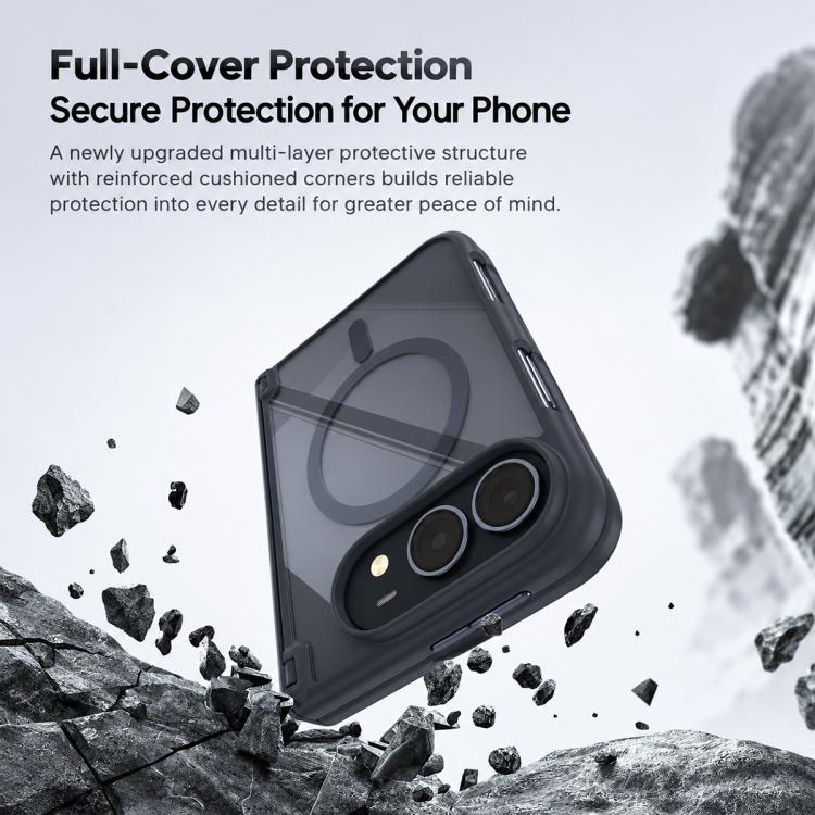 Spring Hinge Magnetic Integrated Film Phone Case, For iPhone Duo