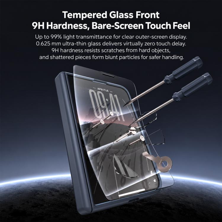 Spring Hinge Magnetic Integrated Film Phone Case, For iPhone Duo