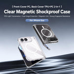 Spring Hinge Magnetic Clear PC Phone Case, For iPhone Duo
