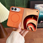 Solid Color Shockproof Magnetic PC Phone Case, For iPhone Duo