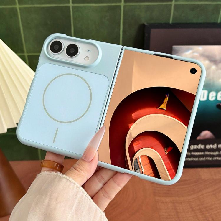 Solid Color Shockproof Magnetic PC Phone Case, For iPhone Duo