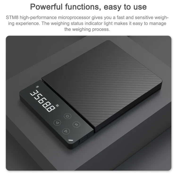 เครื่องชั่งอิเล็กทรอนิกส์ความแม่นยำสูง LCD ครัว 3 กก. ของแท้ Xiaomi Youpin DUKA ES1