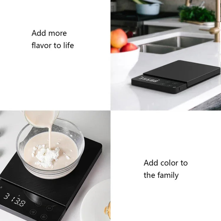 เครื่องชั่งอิเล็กทรอนิกส์ความแม่นยำสูง LCD ครัว 3 กก. ของแท้ Xiaomi Youpin DUKA ES1