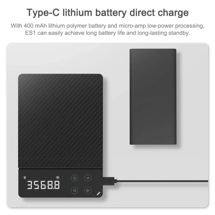 เครื่องชั่งอิเล็กทรอนิกส์ความแม่นยำสูง LCD ครัว 8 กก. ของแท้ Xiaomi Youpin DUKA ES1