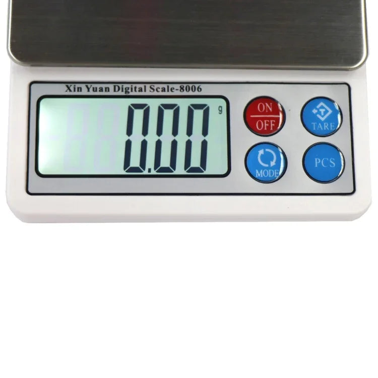 เครื่องชั่งอัญมณีดิจิทัลพกพามืออาชีพ XY-8006 600g x 0.01g หน้าจอ LCD 2.2 นิ้ว