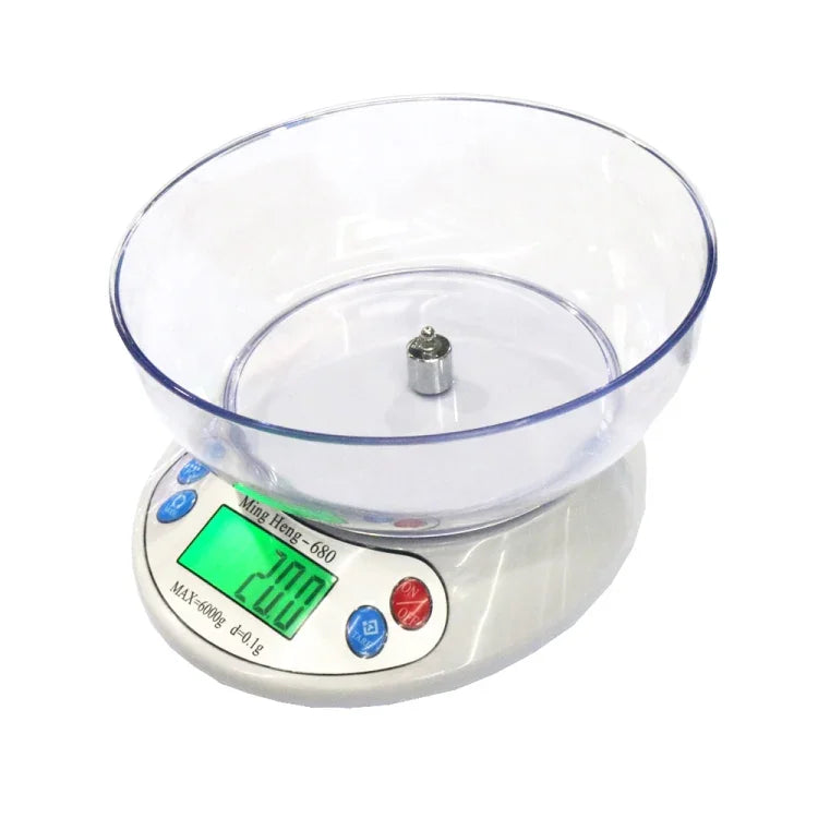 เครื่องชั่งครัวอิเล็กทรอนิกส์ดิจิทัล MH-680 6000g x 0.1g หน้าจอ LCD 2.2 นิ้ว MH-680 6kg x 0.1g