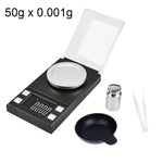 MH-8028 เครื่องชั่งอิเล็กทรอนิกส์แบบพกพาความแม่นยำสูงสำหรับเครื่องประดับ เพชร พลอย 50g x 0.001g พร้อมหน้าจอ LCD ขนาด 1.6 นิ้ว, 50g/0.001g