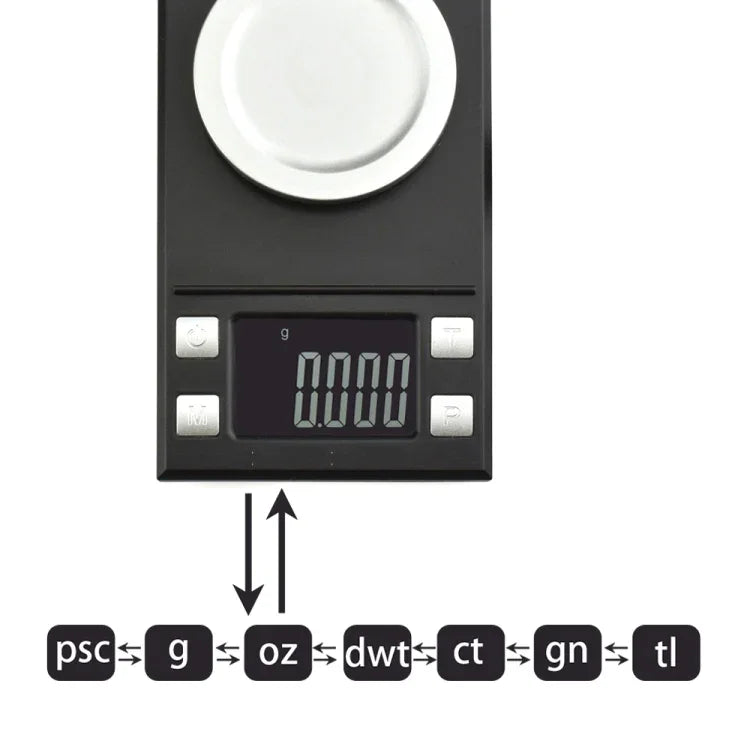 MH-8028 เครื่องชั่งอิเล็กทรอนิกส์แบบพกพาความแม่นยำสูงสำหรับเครื่องประดับ เพชร พลอย 100g x 0.001g พร้อมหน้าจอ LCD ขนาด 1.6 นิ้ว, 100g/0.001g