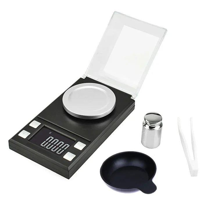 MH-8028 เครื่องชั่งอิเล็กทรอนิกส์แบบพกพาความแม่นยำสูงสำหรับเครื่องประดับ เพชร พลอย 100g x 0.001g พร้อมหน้าจอ LCD ขนาด 1.6 นิ้ว, 100g/0.001g