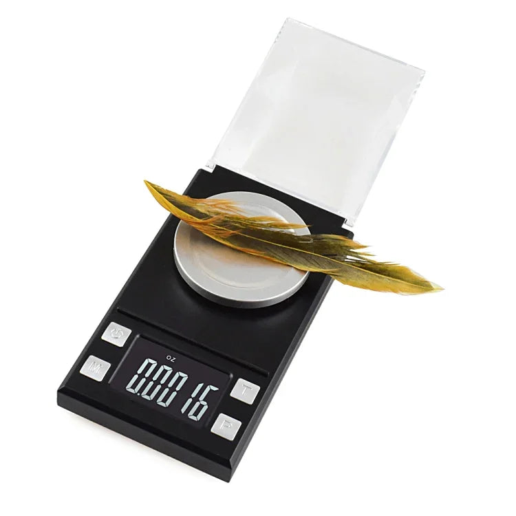 MH-8028 เครื่องชั่งอิเล็กทรอนิกส์แบบพกพาความแม่นยำสูงสำหรับเครื่องประดับ เพชร พลอย 100g x 0.001g พร้อมหน้าจอ LCD ขนาด 1.6 นิ้ว, 100g/0.001g