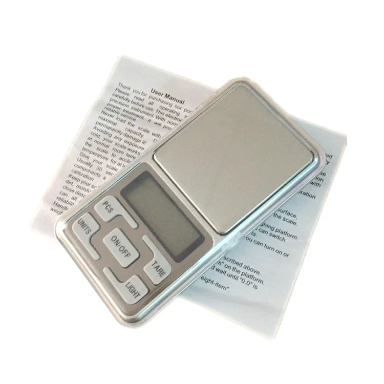 MH-100 เครื่องชั่งอิเล็กทรอนิกส์แบบพกพาขนาดเล็กความแม่นยำสูง 500g x 0.1g พร้อมหน้าจอ LCD ขนาด 1.6 นิ้ว สำหรับชั่งโทรศัพท์มือถือ, 500g/0.1g