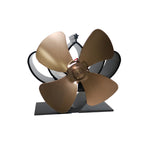 YL201 4-Blade High Temperature Metal Heat Powered Fireplace Stove Fan, YL201 (Black), YL201 (Bronze), YL201 (Grey), YL201 (Gold), YL201 (Rose Red), YL201 (Silver)