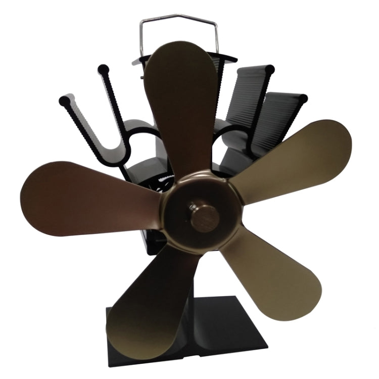 YL602 5-Blade High Temperature Metal Heat Powered Fireplace Stove Fan, YL602 (Grey), YL602 (Gold), YL602 (Rose Red), YL602 (Silver), YL602 (Black), YL602 (Bronze)