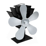 YL602 5-Blade High Temperature Metal Heat Powered Fireplace Stove Fan, YL602 (Grey), YL602 (Gold), YL602 (Rose Red), YL602 (Silver), YL602 (Black), YL602 (Bronze)