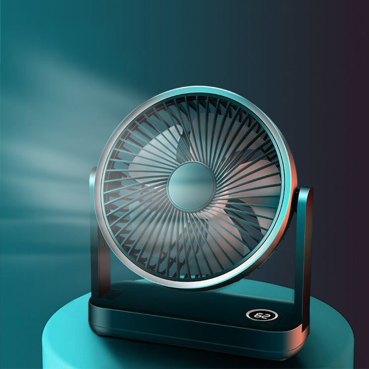 F701 พัดลมไฟฟ้าตั้งโต๊ะพร้อมจอแสดงผล LED