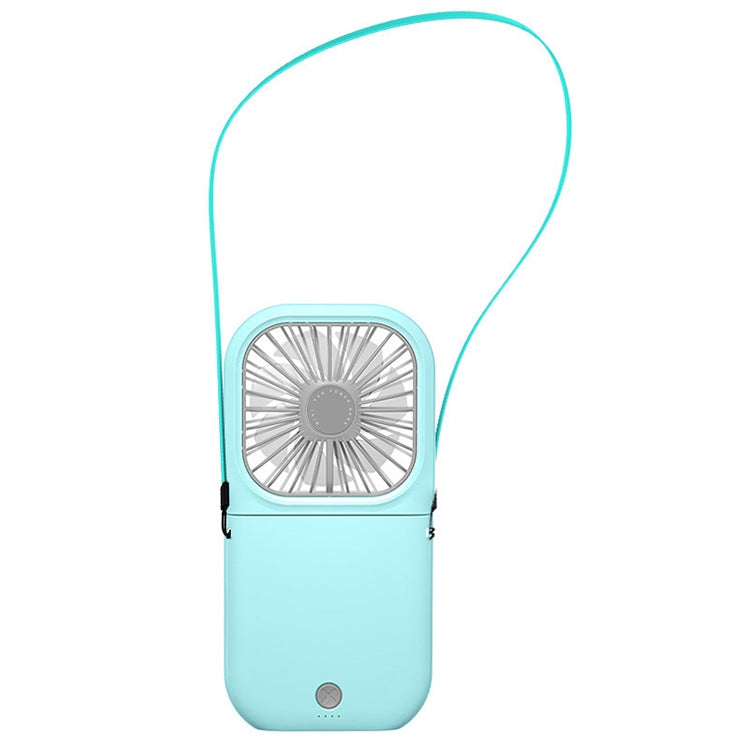 F20 Electroplating Handheld Fan Portable Desktop Folding Mute USB Hanging Neck Fan, F20 (Pink), F20 (Green), F20 (Blue), F20 (White)