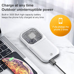 F20 Electroplating Handheld Fan Portable Desktop Folding Mute USB Hanging Neck Fan, F20 (Pink), F20 (Green), F20 (Blue), F20 (White)