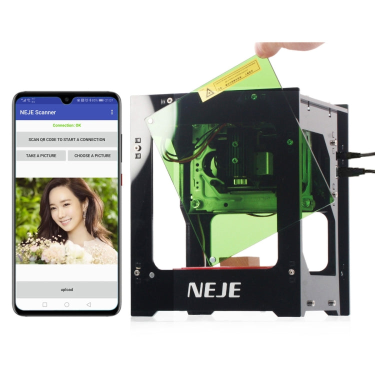 เครื่องแกะสลักเลเซอร์ DIY USB Bluetooth NEJE KZ 3000mW