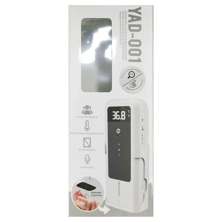 เทอร์โมมิเตอร์อินฟราเรด YAD-001 + เครื่องจ่ายฆ่าเชื้ออัตโนมัติด้วยเซ็นเซอร์อินฟราเรดพร้อมขาตั้งติดตั้ง, YAD-001