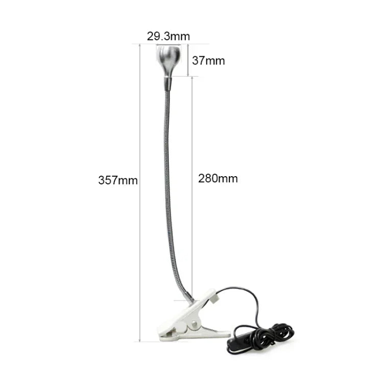 โคมไฟฆ่าเชื้อ UV แบบหนีบแขน USB DC 5V