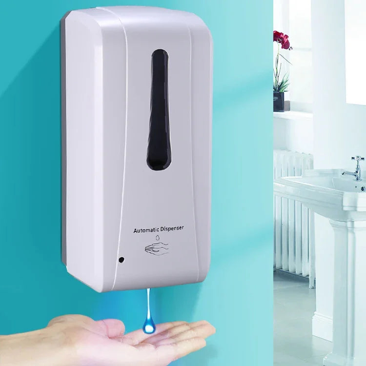 N2001 1000ml Wall-mounted Drip Induction Hand Sanitizer Soap Dispenser with Safety Lock, Soap Dispenser