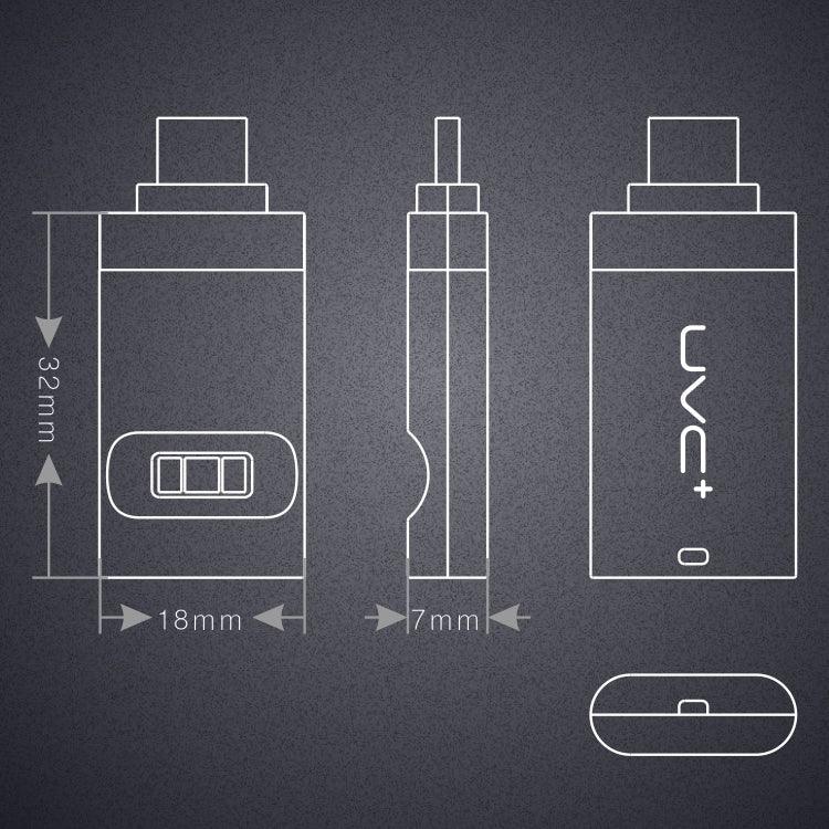 เครื่องฆ่าเชื้อ UV สำหรับสมาร์ทโฟนแบบพกพา 8 พิน