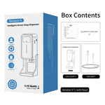 เครื่องวัดอุณหภูมิแบบไม่สัมผัส Rehabor A พร้อมเซ็นเซอร์วัดระยะและแสง + เครื่องจ่ายสบู่เหลวอัตโนมัติ 450 มล. พร้อมฐานติดตั้ง, Rehabor A