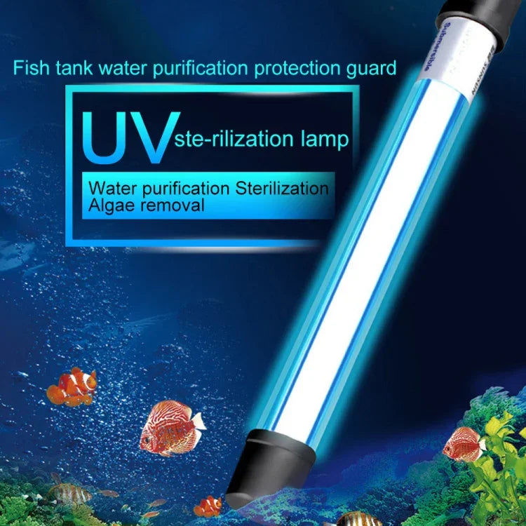 โคมไฟฆ่าเชื้อสาหร่าย UV 110V 9W สำหรับตู้ปลา, ปลั๊ก US, 9W ปลั๊ก US