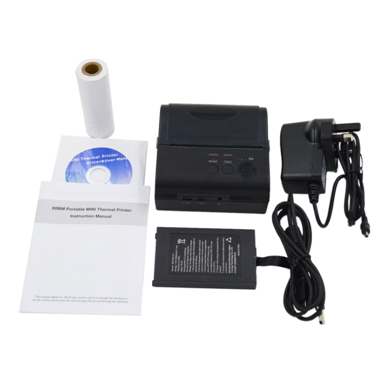 เครื่องพิมพ์ใบเสร็จความร้อนบลูทูธพกพา POS-8001LD, POS-8001LD
