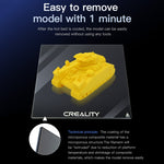 แผ่นกระจกคาร์โบรันดัมสำหรับเตียงพิมพ์แบบร้อนของเครื่องพิมพ์ 3D Ender-3 ของ Creality