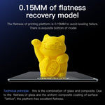 แผ่นกระจกคาร์โบรันดัมสำหรับเตียงพิมพ์แบบร้อนของเครื่องพิมพ์ 3D Ender-3 ของ Creality